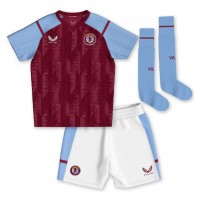 Aston Villa Moussa Diaby #19 Hjemme Trøje Børn 2023-24 Kortærmet (+ Korte bukser)